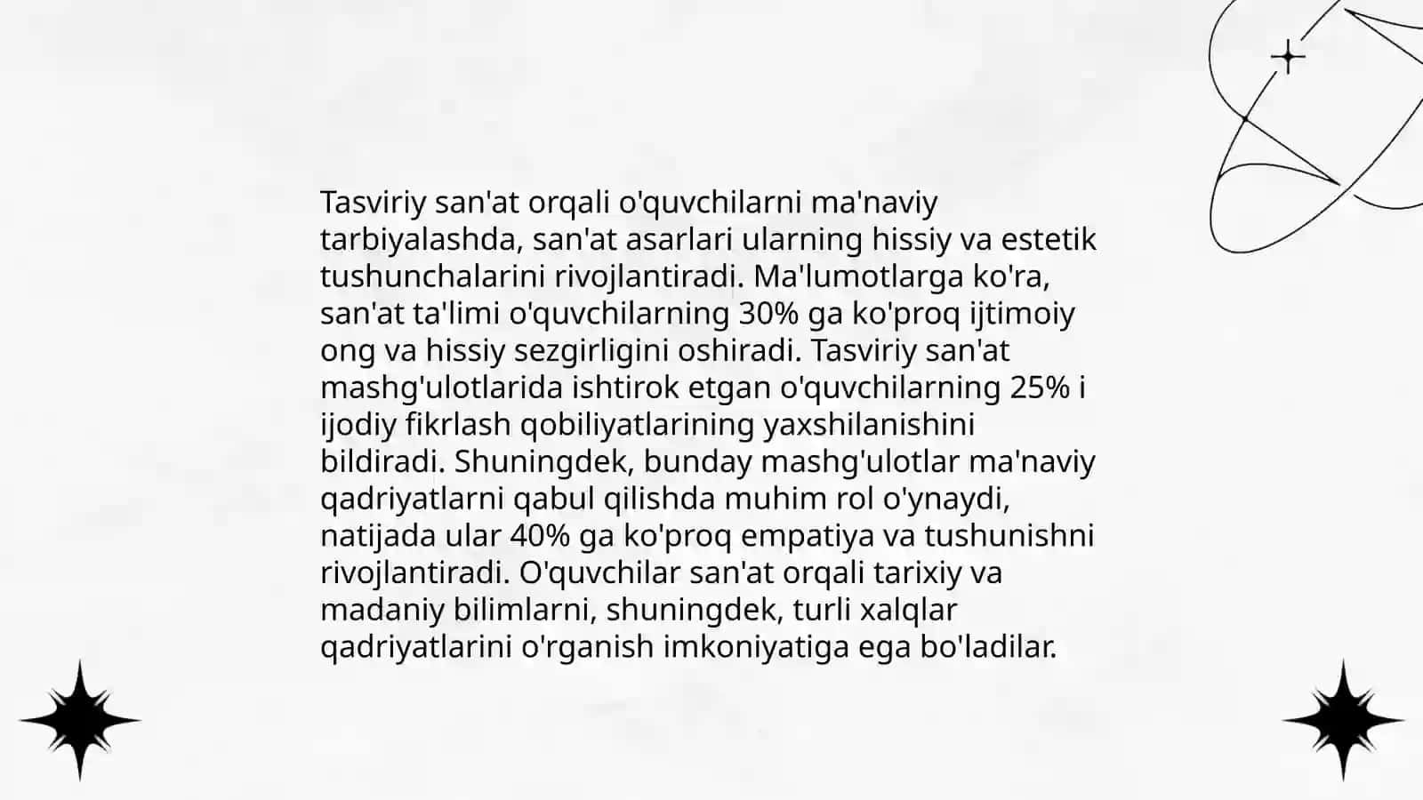 O'quvchilarni artpedagogika vositasida tarbiyalash 4