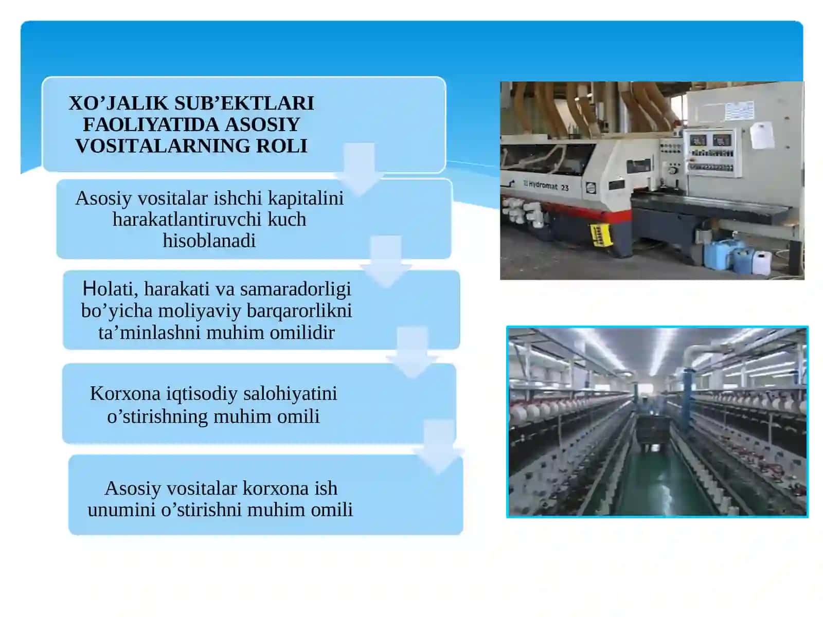 Xoʻjalik yurituvchi subyektlarning taʼminlanganlik tahlili 4