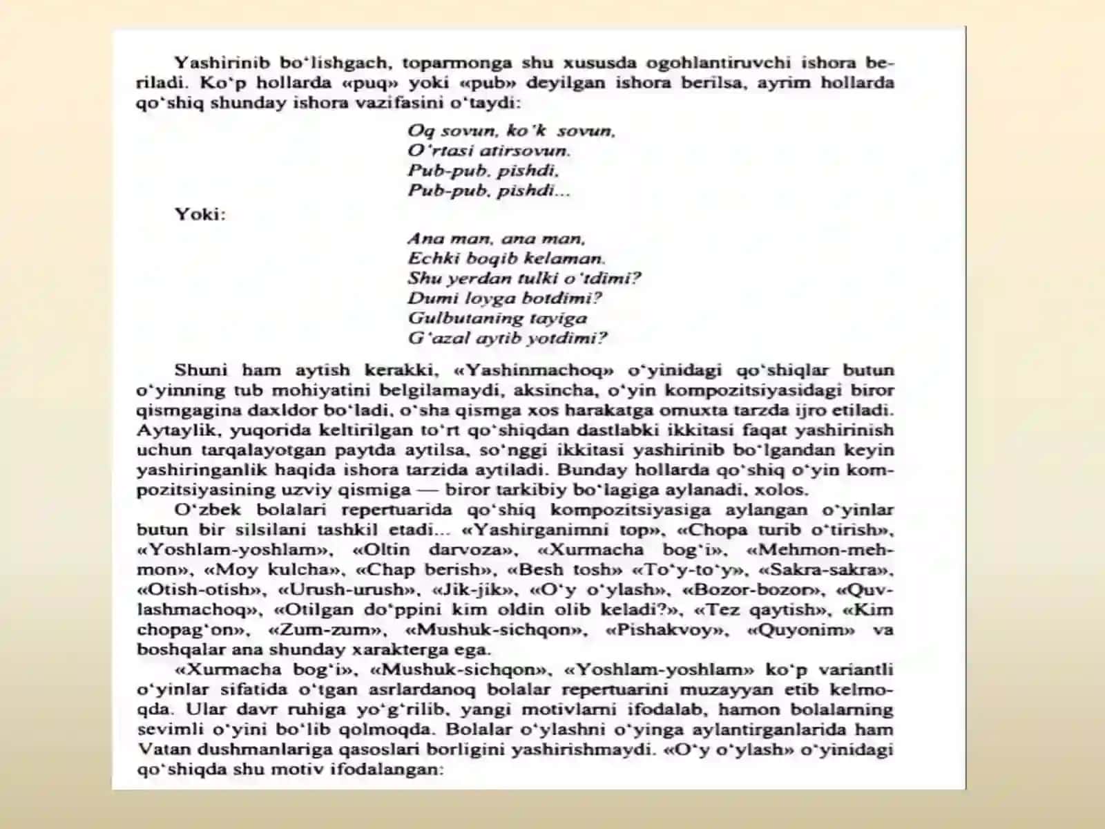 Bolalar o'yinlari 4