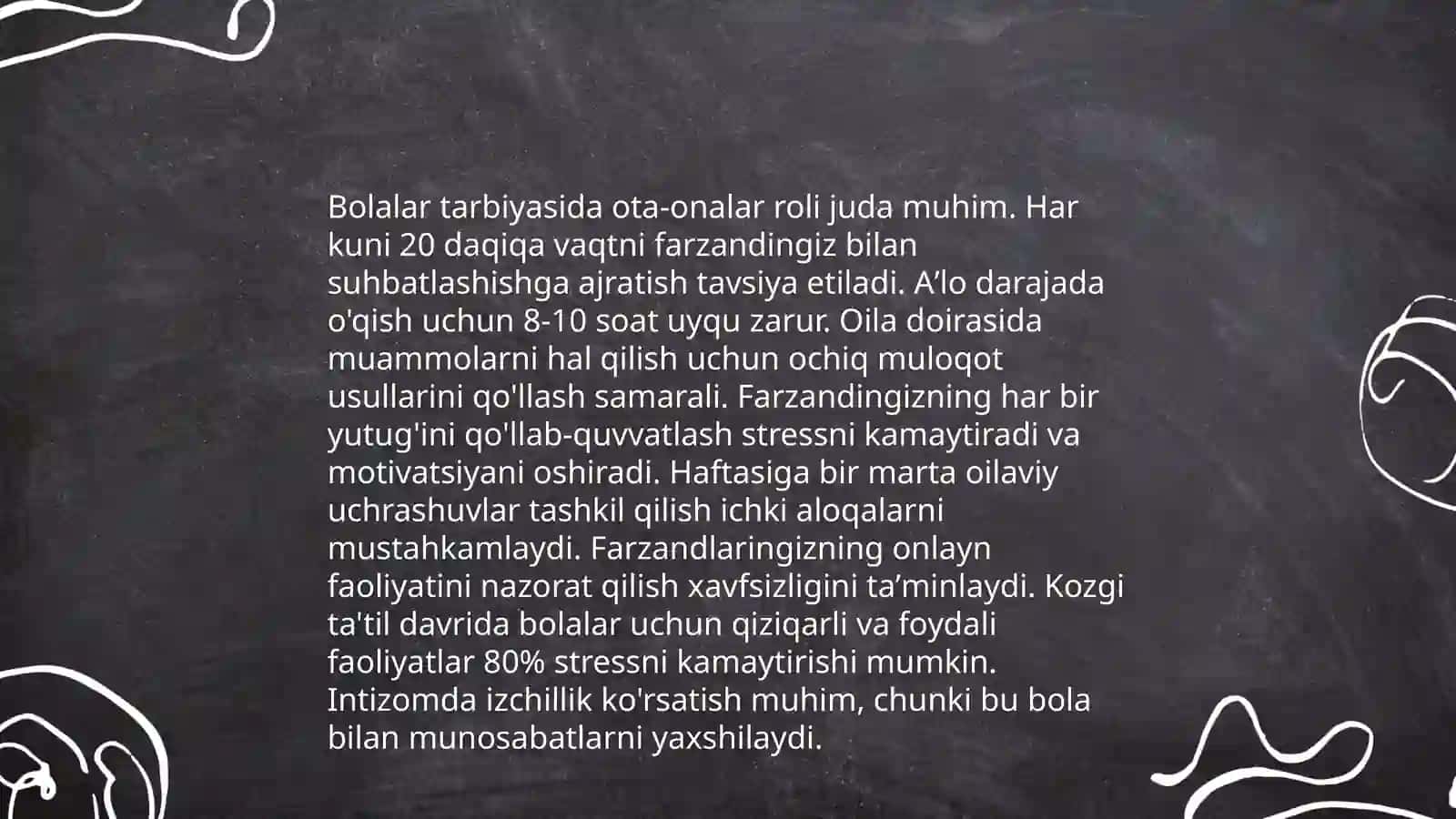 Oila bilan ishlash shakllari 4