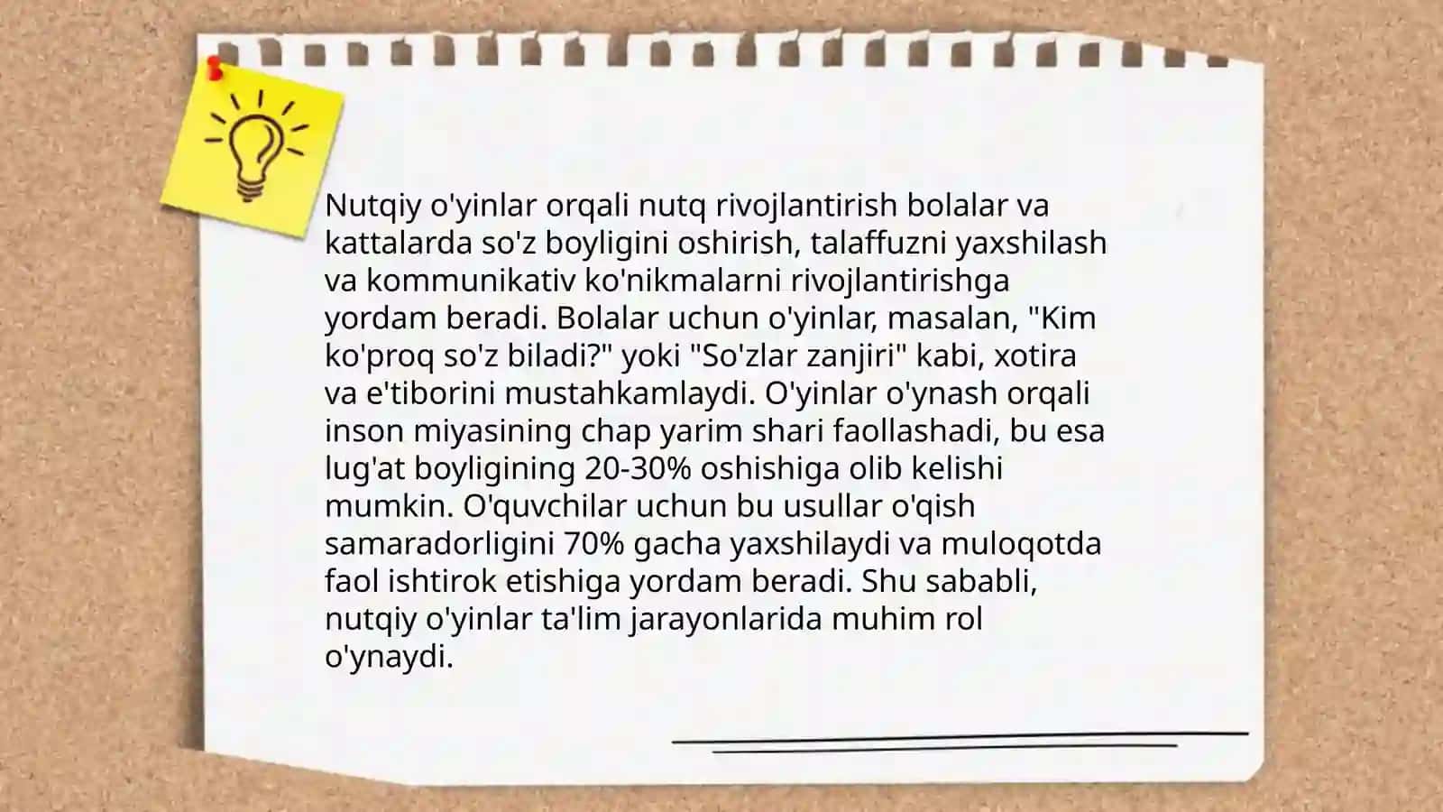 Eshitishida nuqsoni bo'lgan bolalar maktablarida nutq o'stirish darslarini kuzatish 4