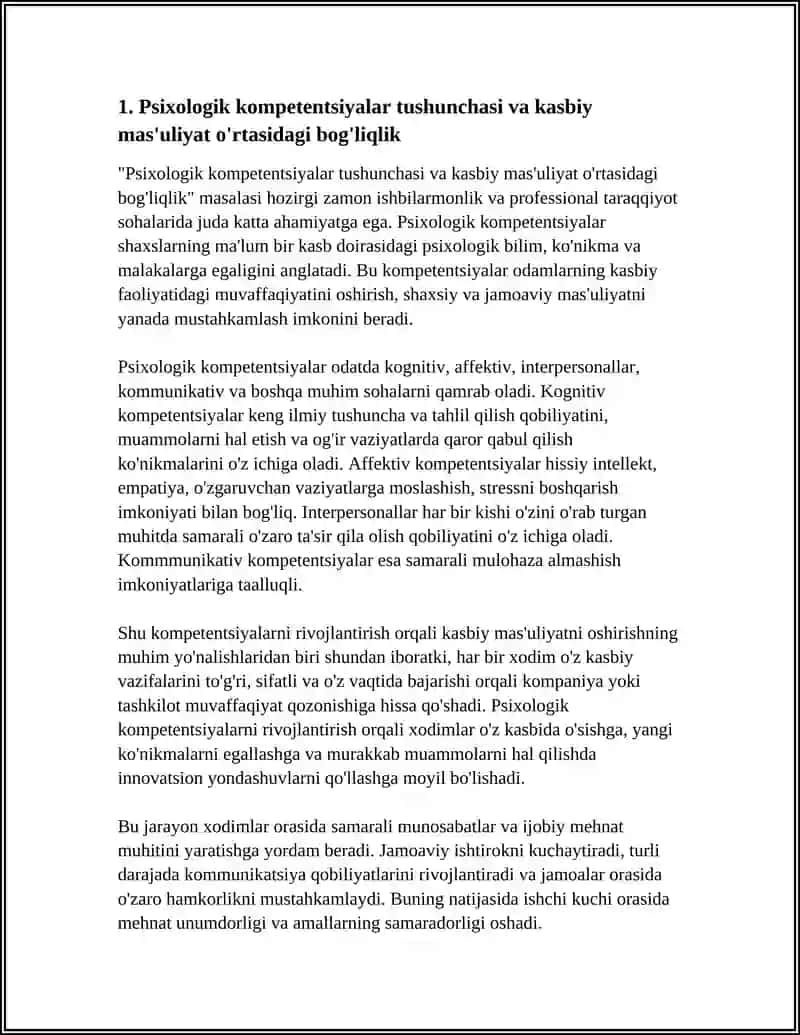 PSIXOLOGIK KOMPITENSIYALRNI RIVOJLANTRISH ORQALI KASBIY MASULIYATNI OSHIRISHNING UMUMIY TASNIFI 4
