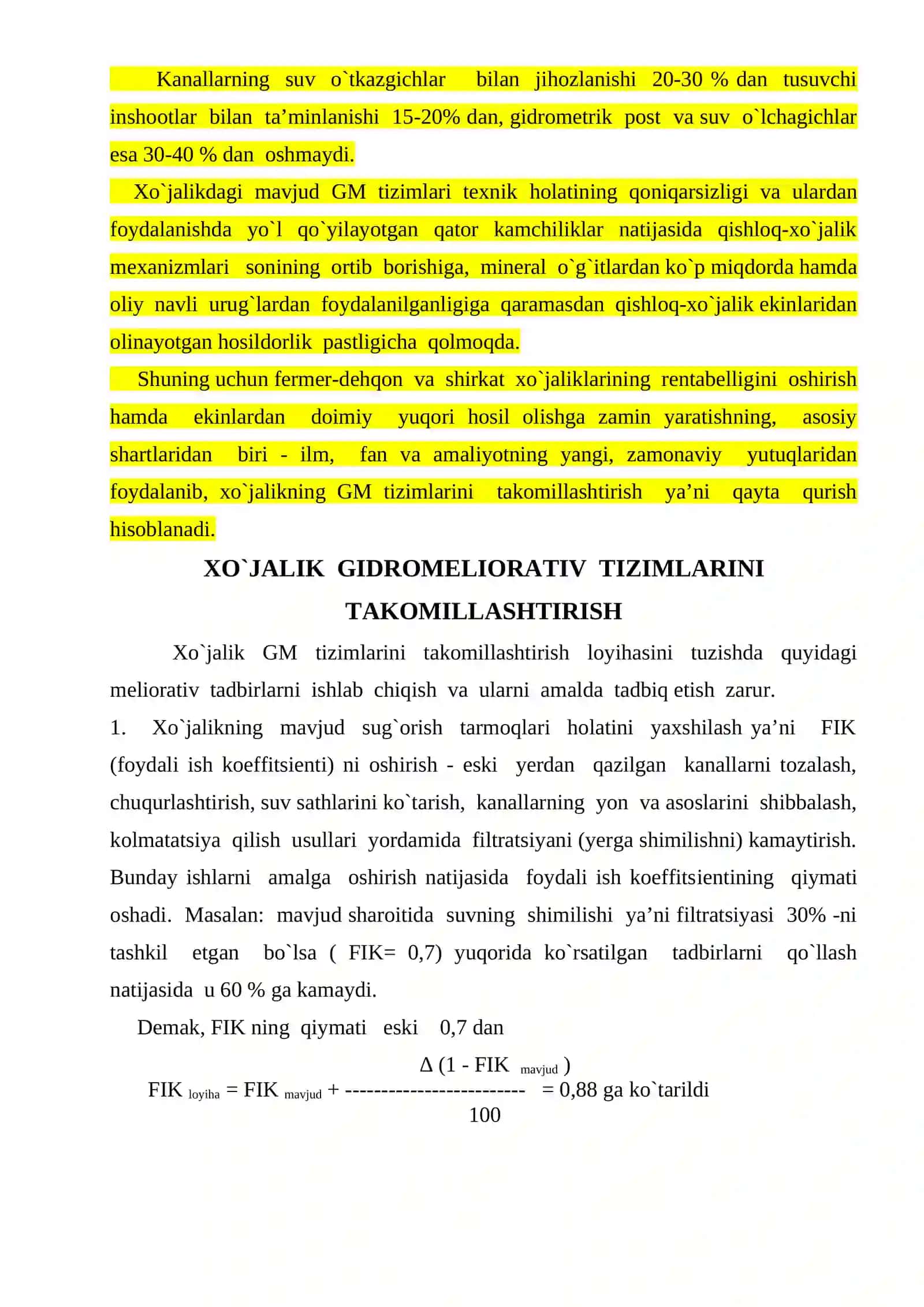 GIDROMELIORATSIYA ТIZIMLARIDAN FOYDALANISH 4