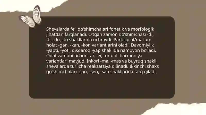 Shevalarning morfologik xususiyatlari 4