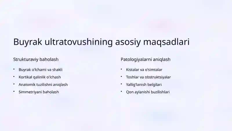 Buyraklarni ultratovush diagnostikasi asoslari 4
