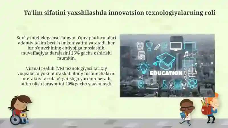 Innovatsion texnologiyalar ta’lim sifatini oshirish manbai sifatida 4