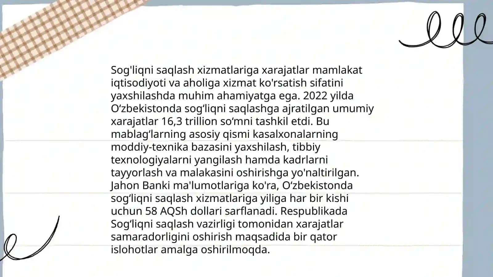 Ta'lim sohasiga xarajatlar 4