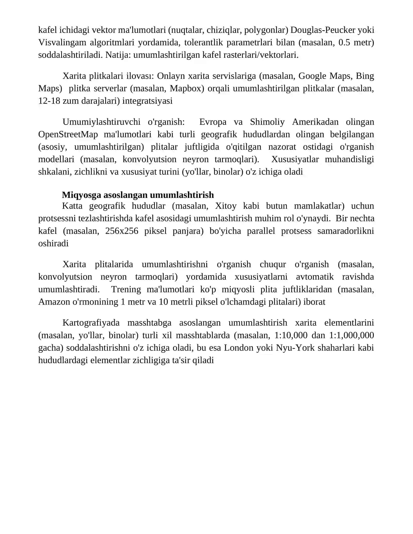 Mavzuli kartalarda generalizatsiya o’rganish 4