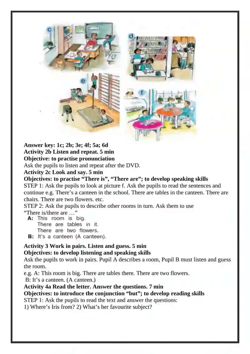 5-sinflar uchun Unit 6. Lesson 5 Our school is old but nice mavzusida 1 soatlik Dars ishlanmasi 4