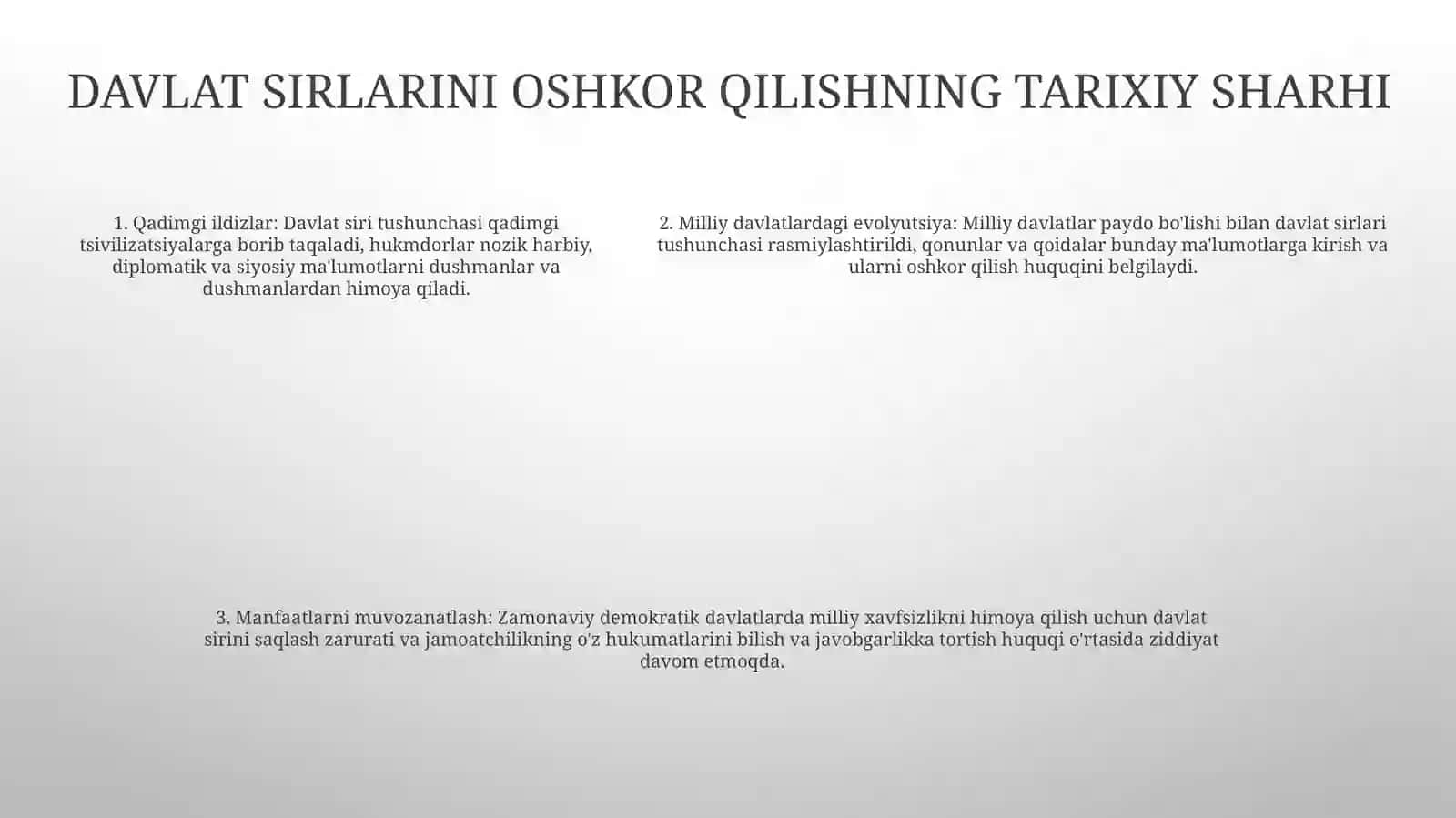 Davlat Sirlarni Oshkor Qilish 4