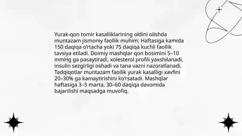 Jismoniy faollik - kasalliklarning oldini olishning muhim omili sifatida 4