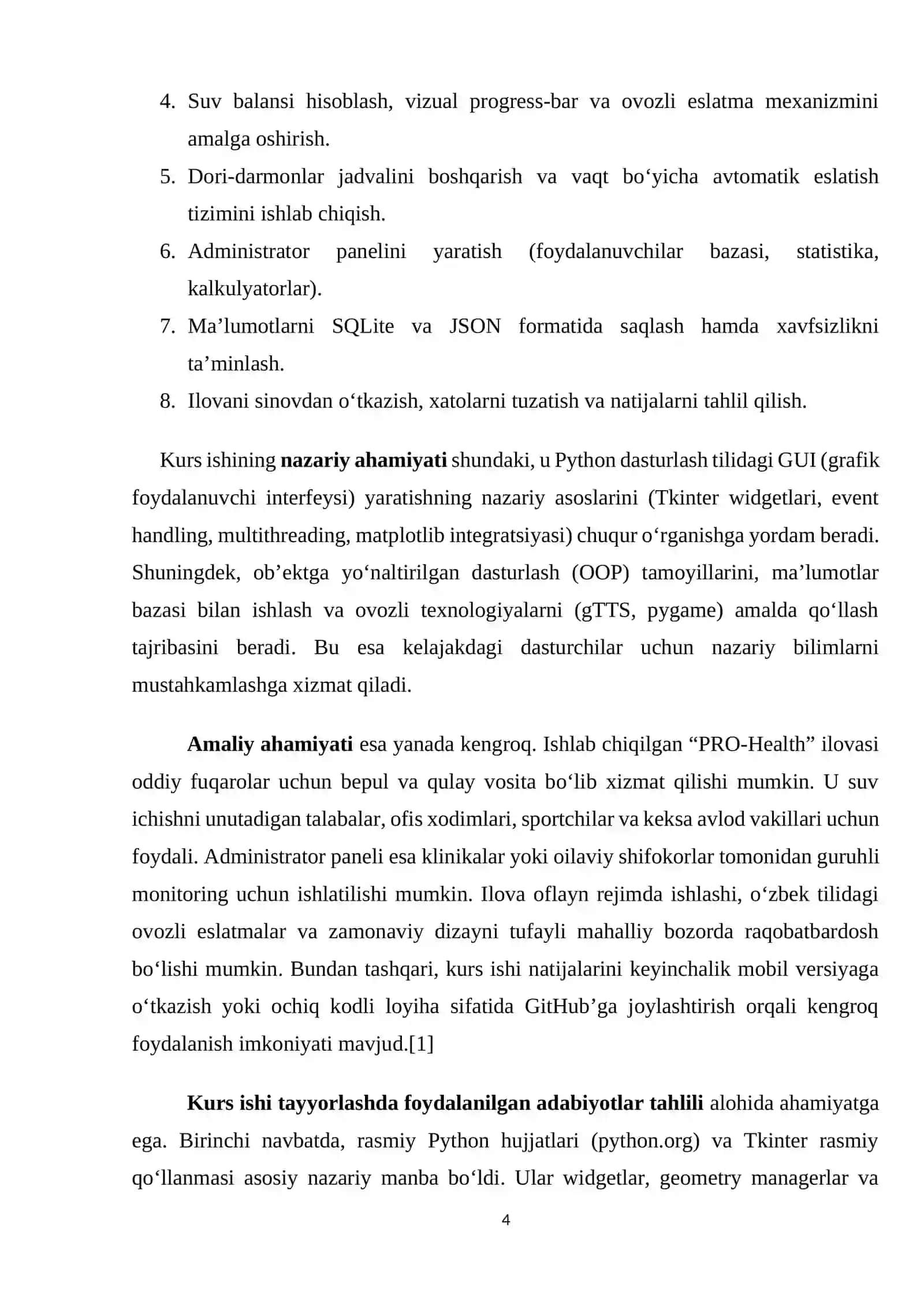 Profilaktika eslatmachisi dasturi 4