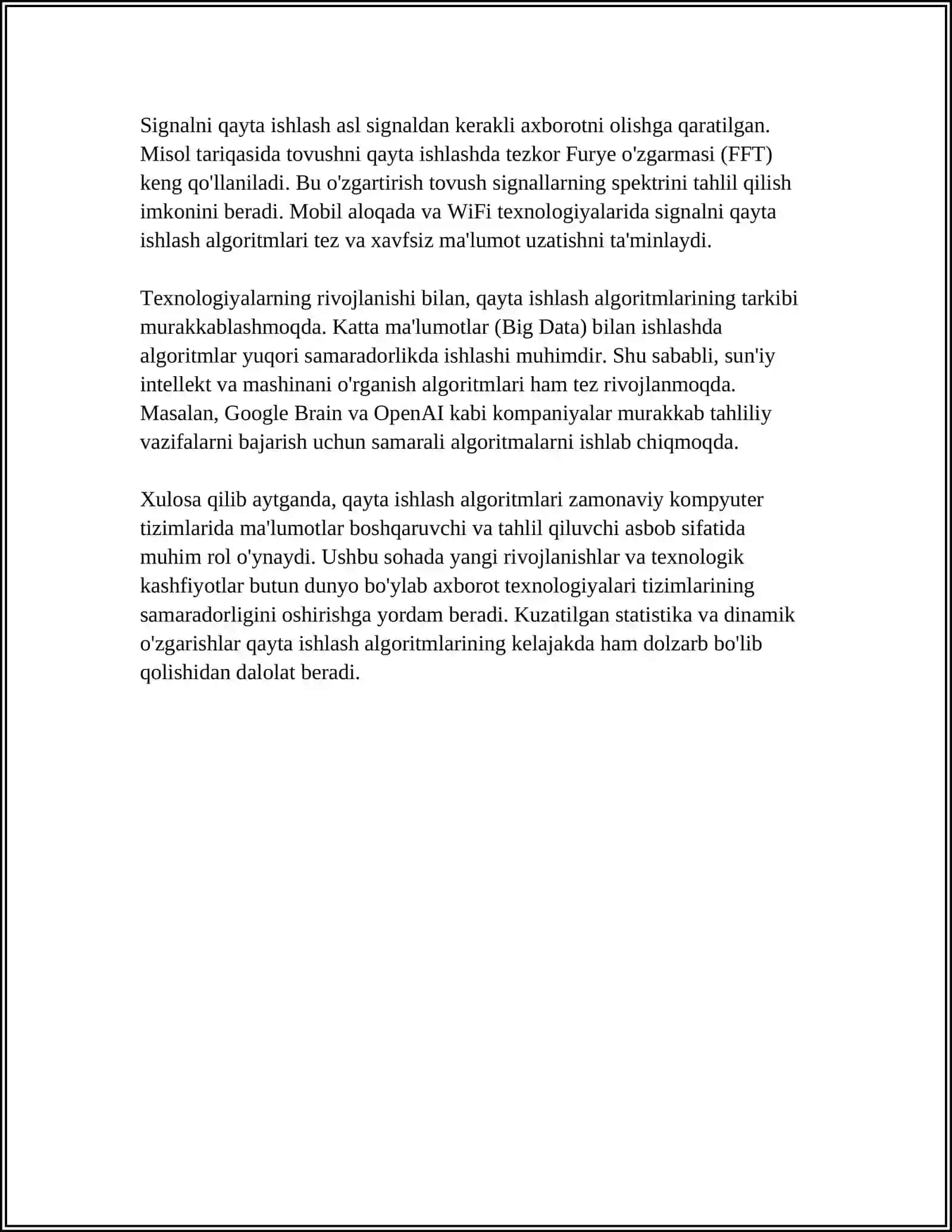 OʻRGANILMAGAN BIRIKMALARNING FIZIK KIMYOVIY PARAMETRLARINI BASHORAT QILISH 4