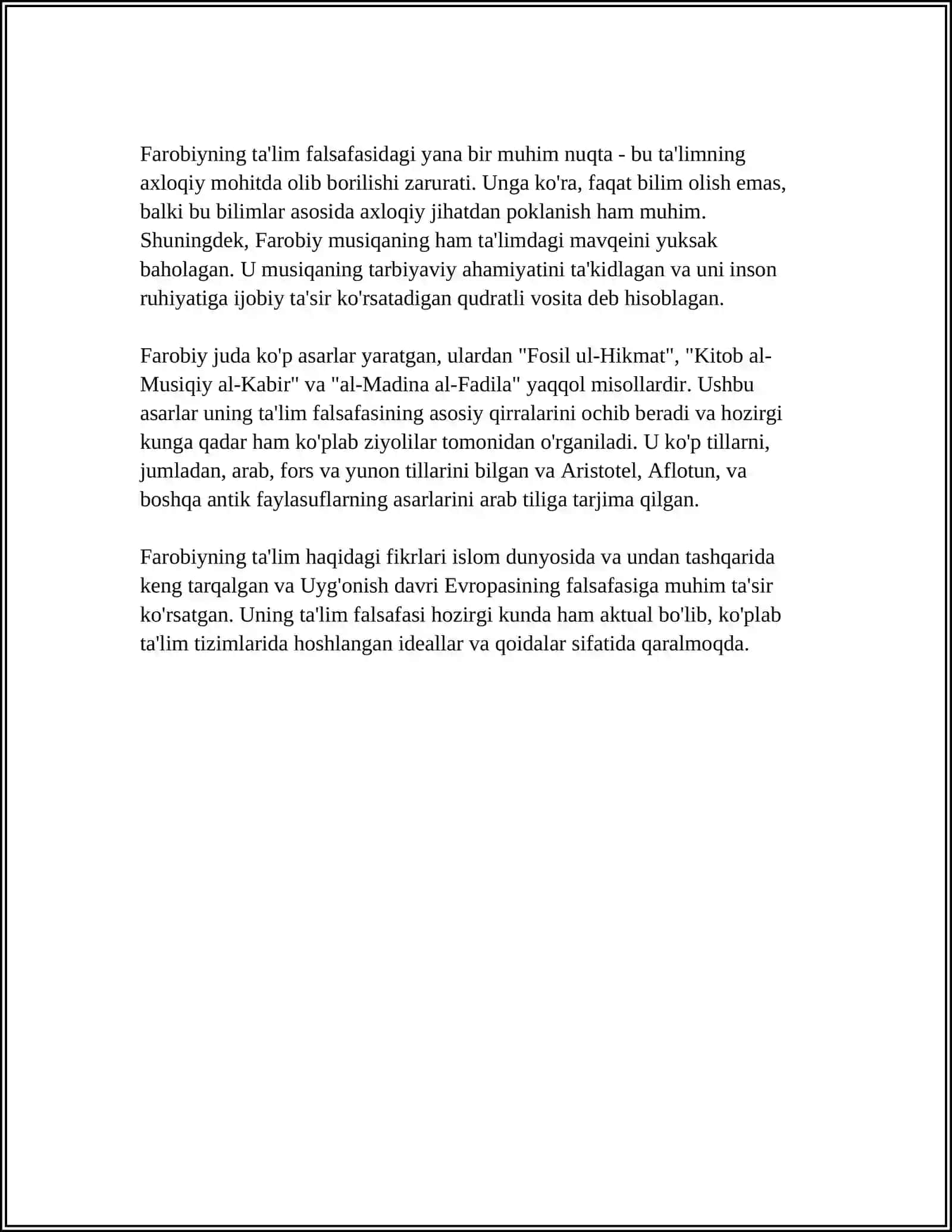 Abu Nasr Farobiyning Pedagogik Qarashlari 4
