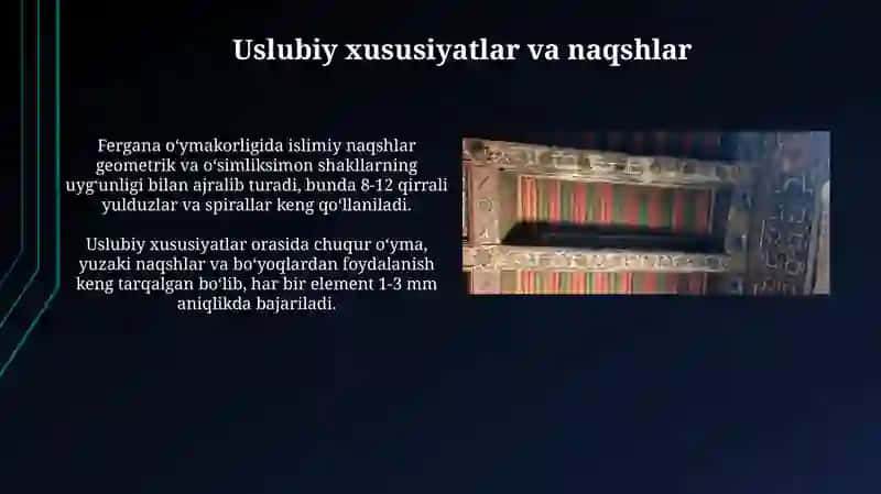 Fargʼona yogʼoch o‘ymakorligi badiiy xususiyatlari 4