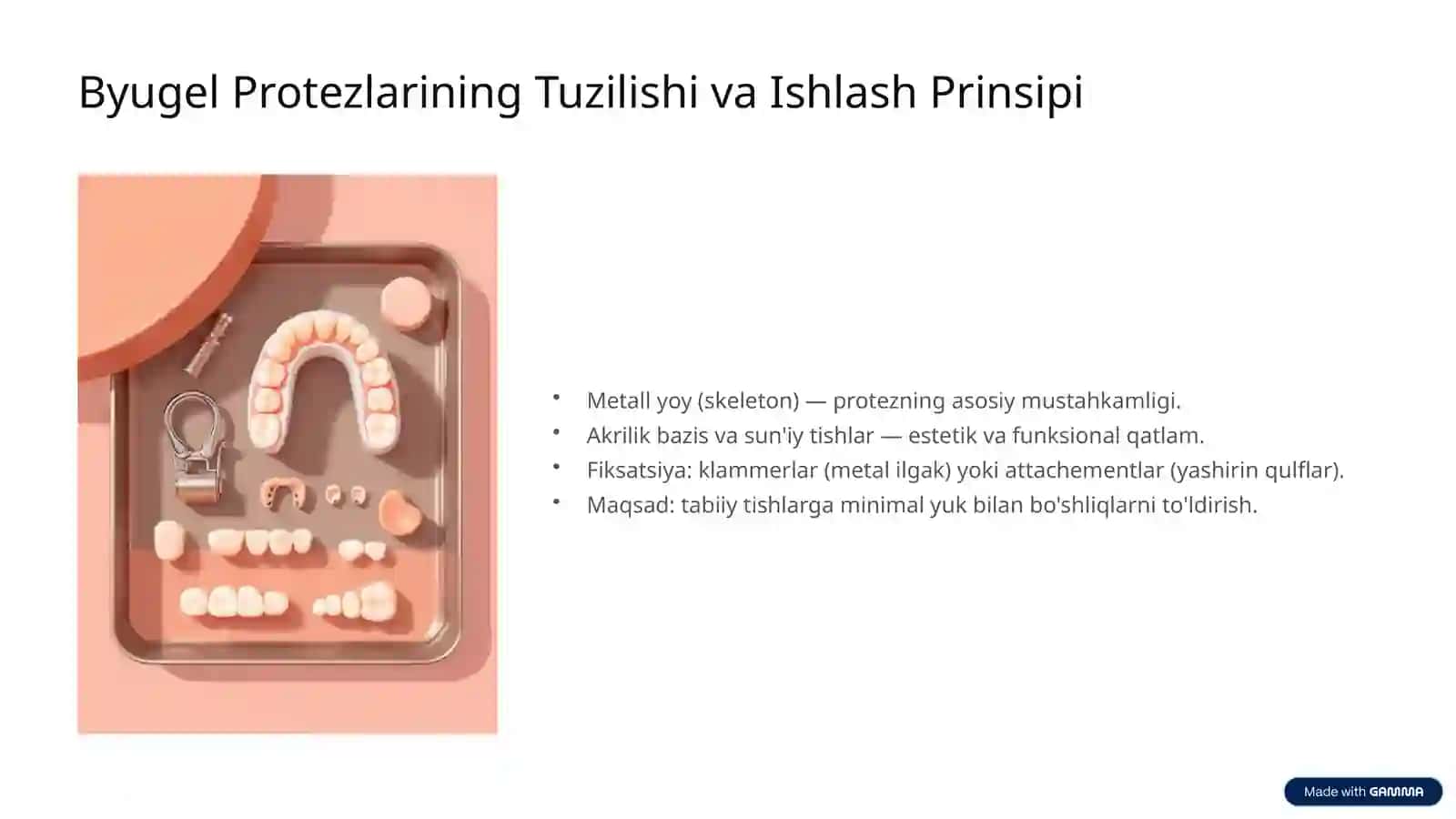 Qisman Tish Qatori Nuqsonlarini Byugel Protezlar Bilan Davolash 4