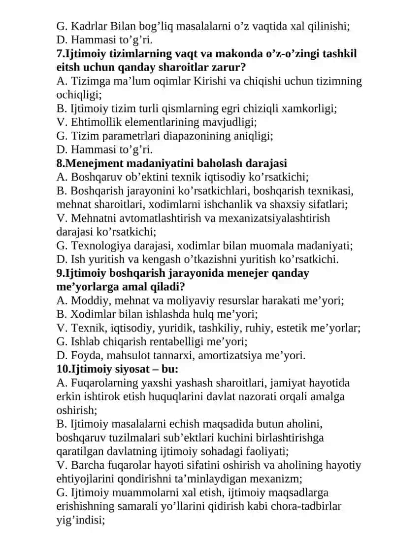 Ijtimoiy menajmentning rivojlanishi tarixi va uning ilmiy ma'ktablari 4