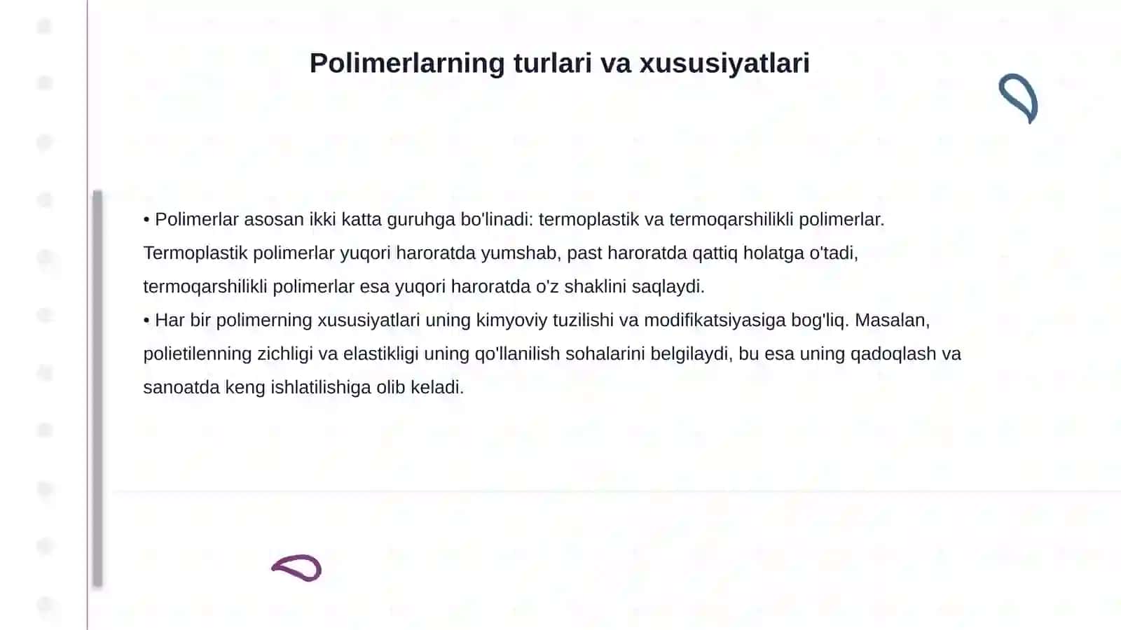 Polimerlarning kimyoviy modifikasiyasi masalan xlorlash sulfolash 4