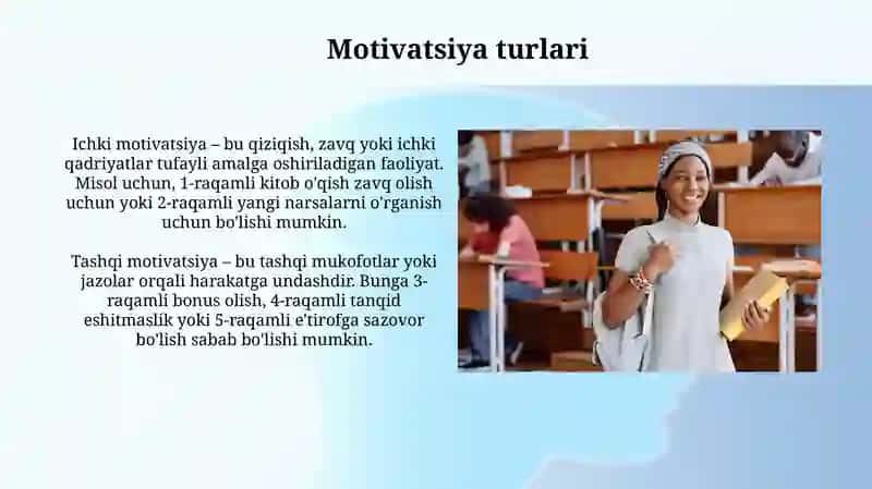Motivatsiya haqida umumiy tushuncha 4