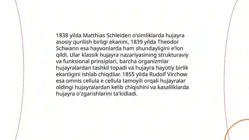 Hujayra nazariyasi, uning shakllari va evolyutsiyasi 4