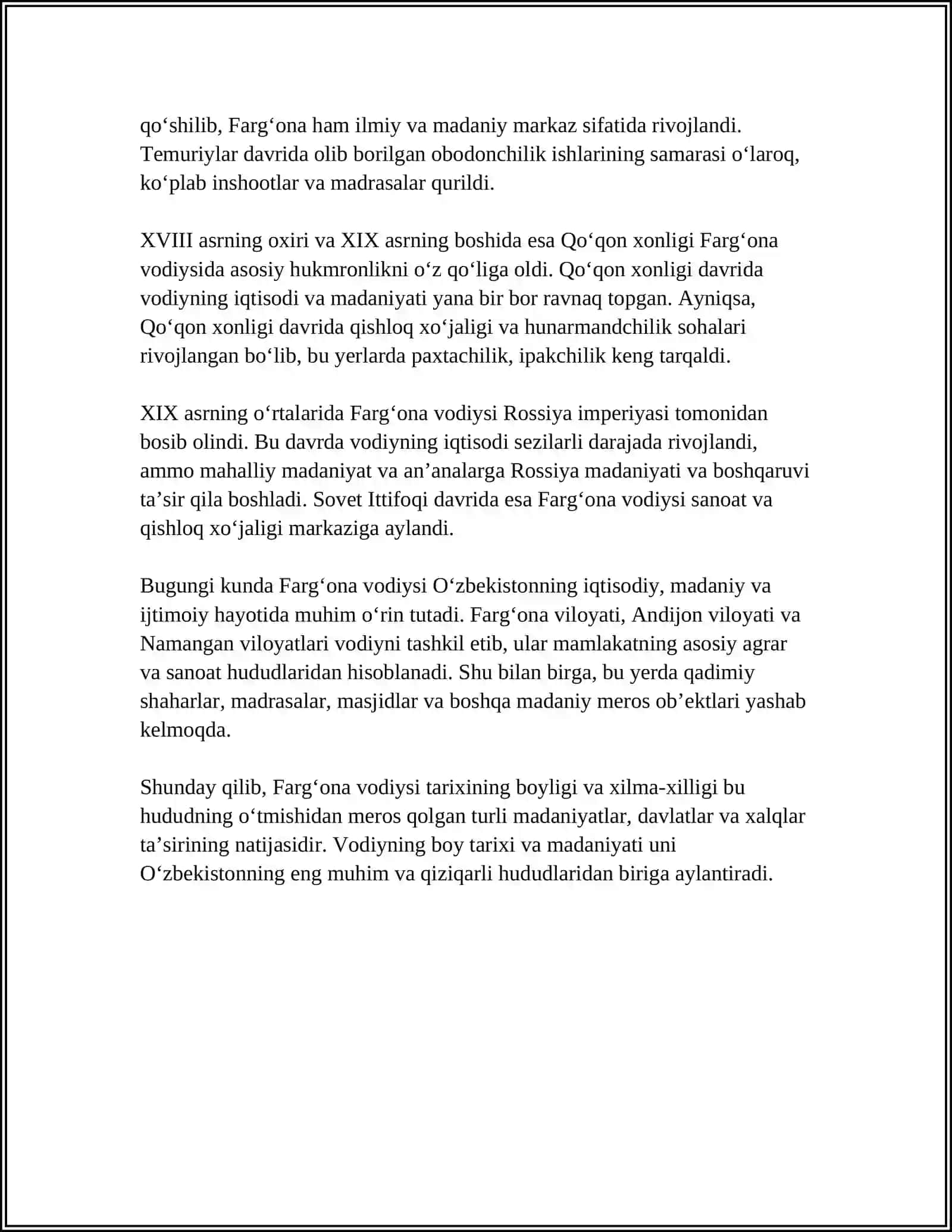 ISHOQXON TO‘RA IBRATNING "TARIXI FARG‘ONA" ASARI 4
