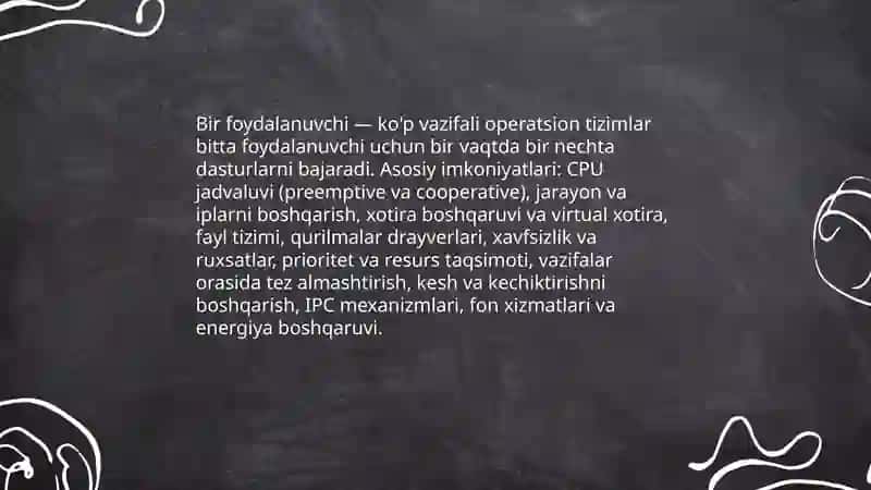 Operatsion tizimlar turlari va ularning imkoniyatlari 4