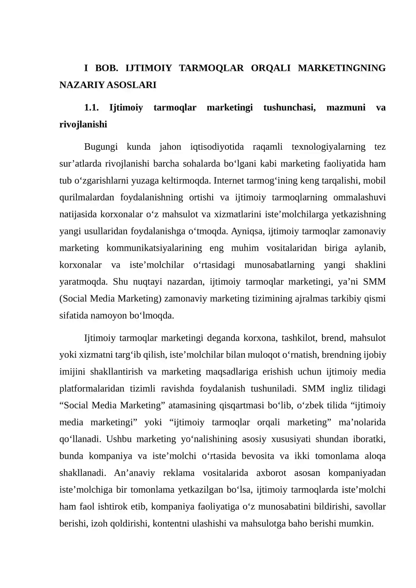 IJTIMOIY TARMOQLAR ORQALI MARKETING STRATEGIYASI (SMM) 4