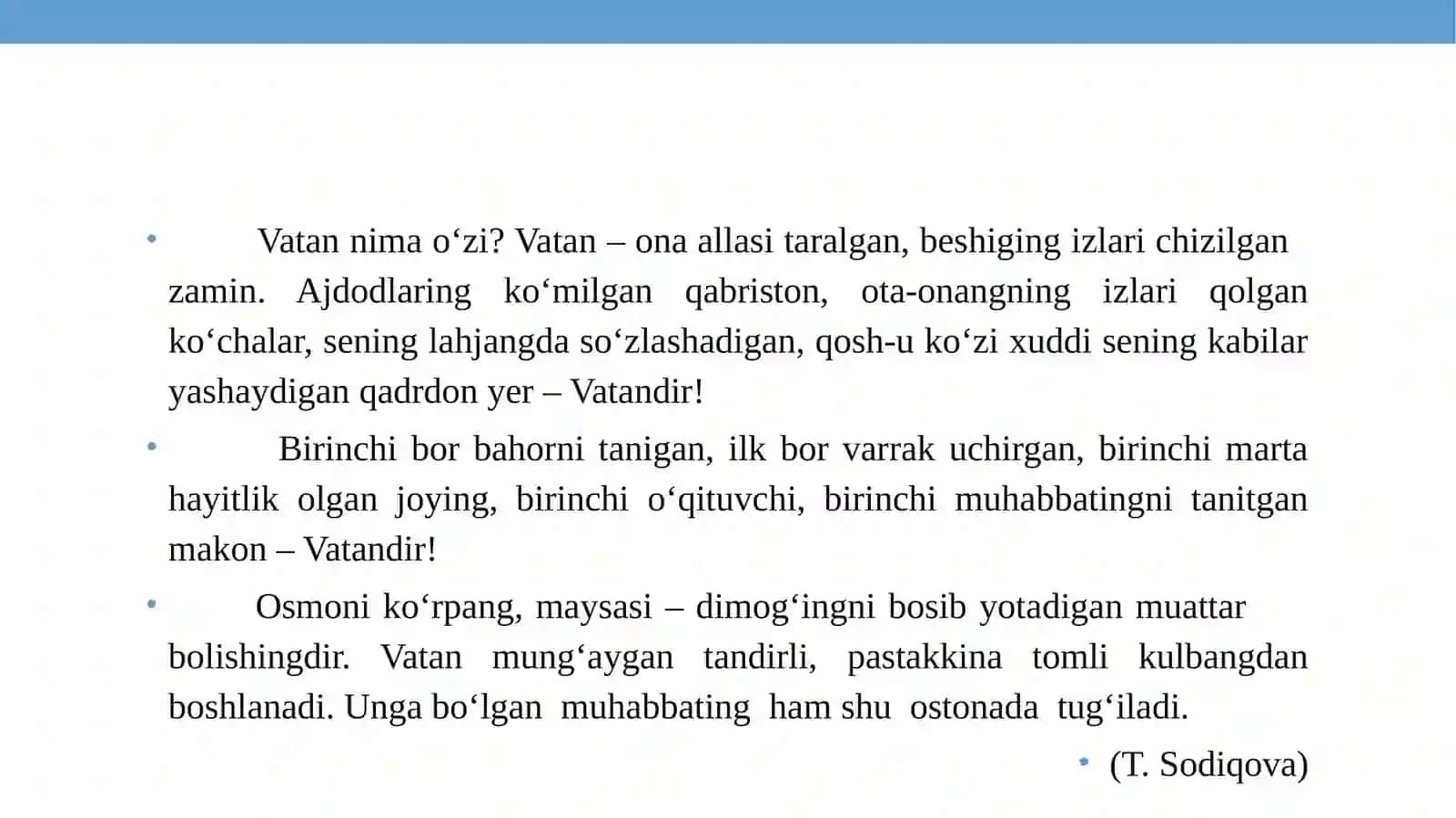 O‘ZBEKISTON – YAGONA VATAN 4