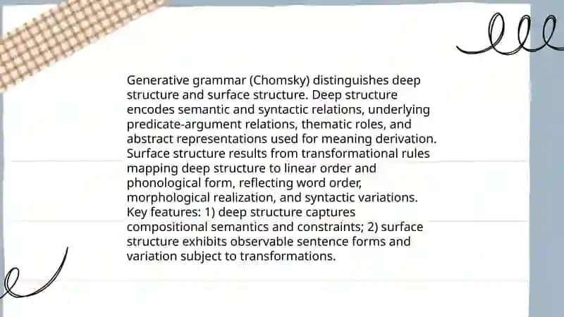 Generative Grammar 4