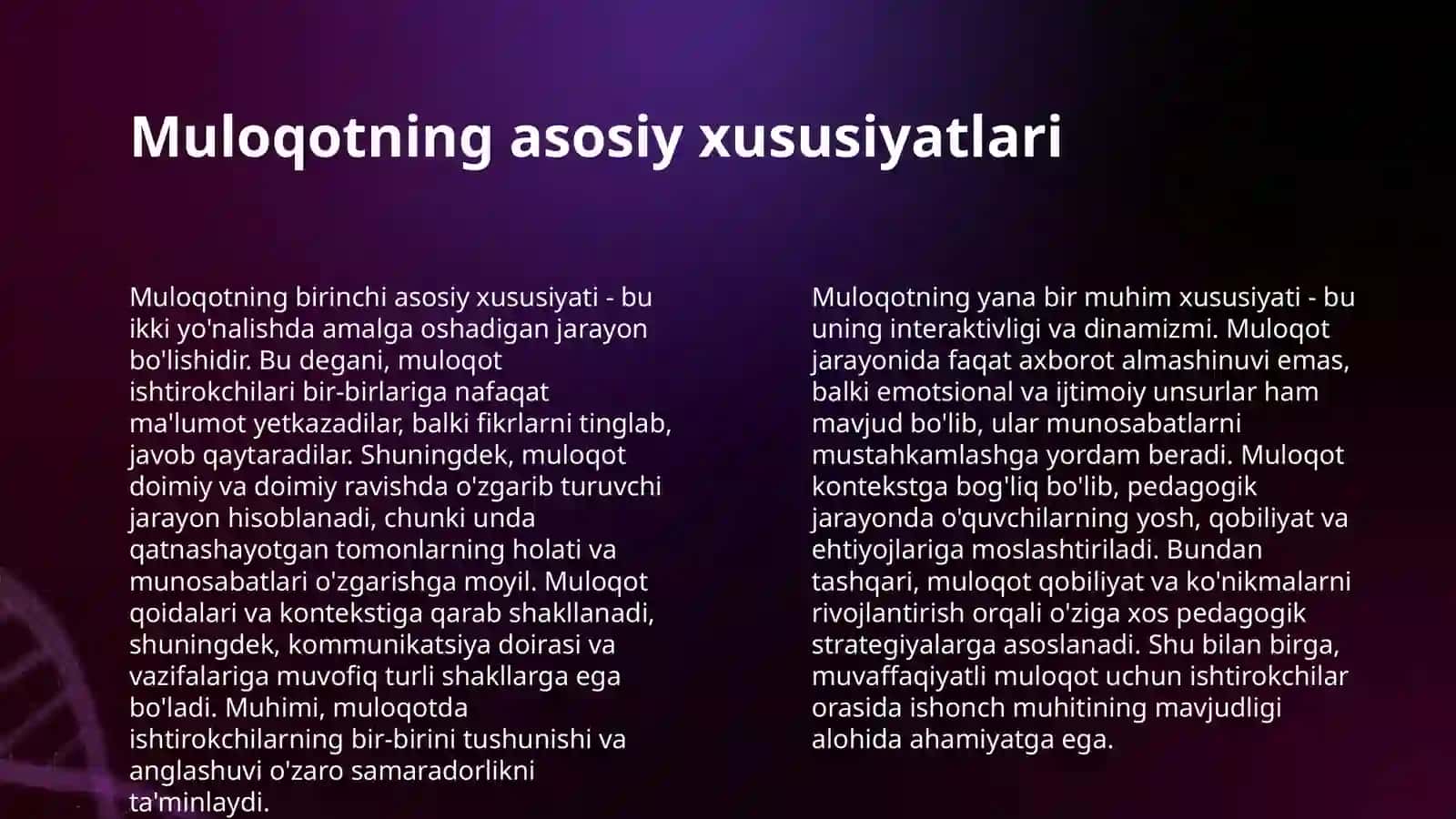 PEDAGOGIK FAOLIYATDA MULOQOT 4