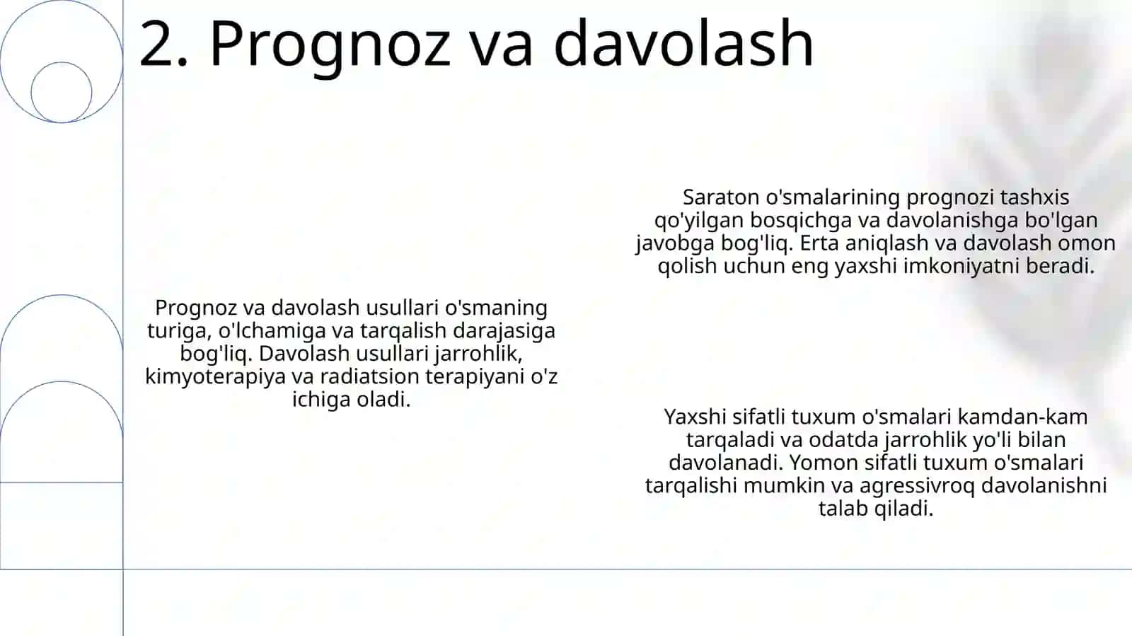 Tuxumdon yaxshi va yomon sifatli o'smalari 4