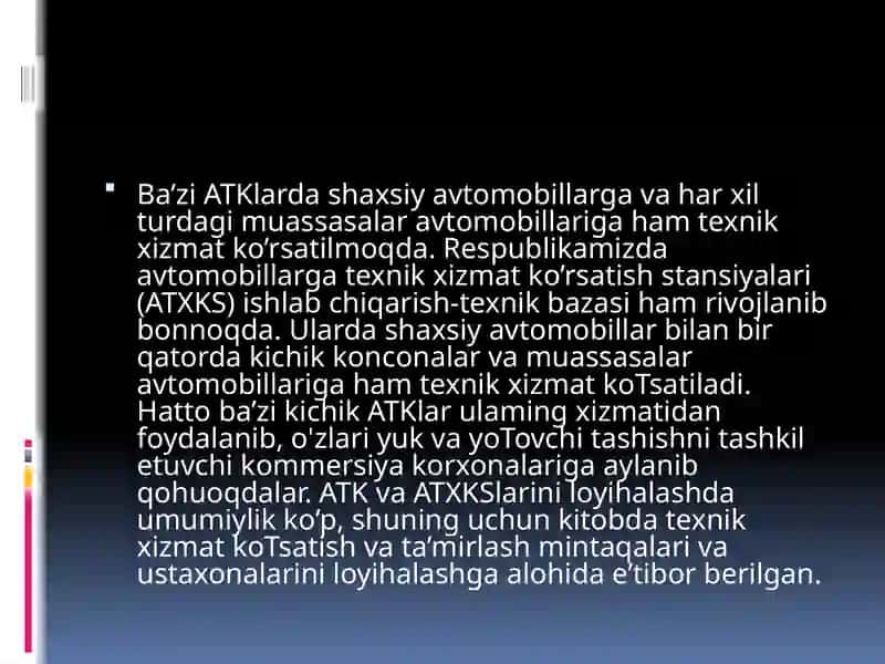 ATK bo’limlari tarkibi va vazifalari 4