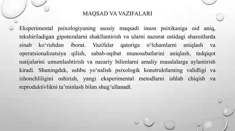 Eksperimental psixologiya tushuncha tarixi 4