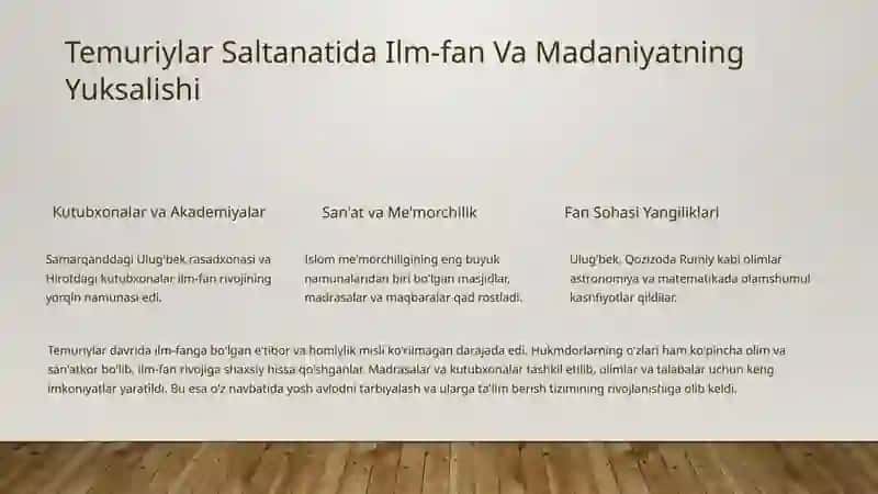 TemuriylardavridaIIRenessans:ta’lim-tarbiyavapedagogikag‘oyalaritaraqqiyoti 4