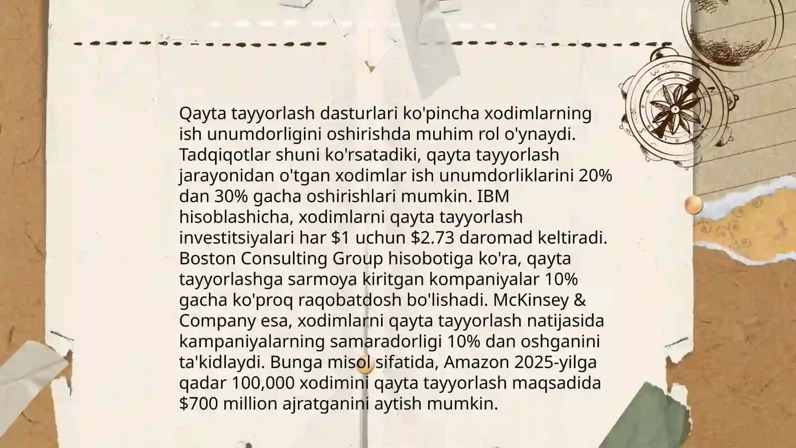Xodimlarni qayta tayyorlash va uning zarurati, kadrlarni ishga yo'naltiruvchi uslublar 4