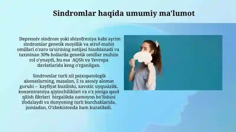 Psixopatalogik simptomlar. Simptom majmualari. Sindromlar 4
