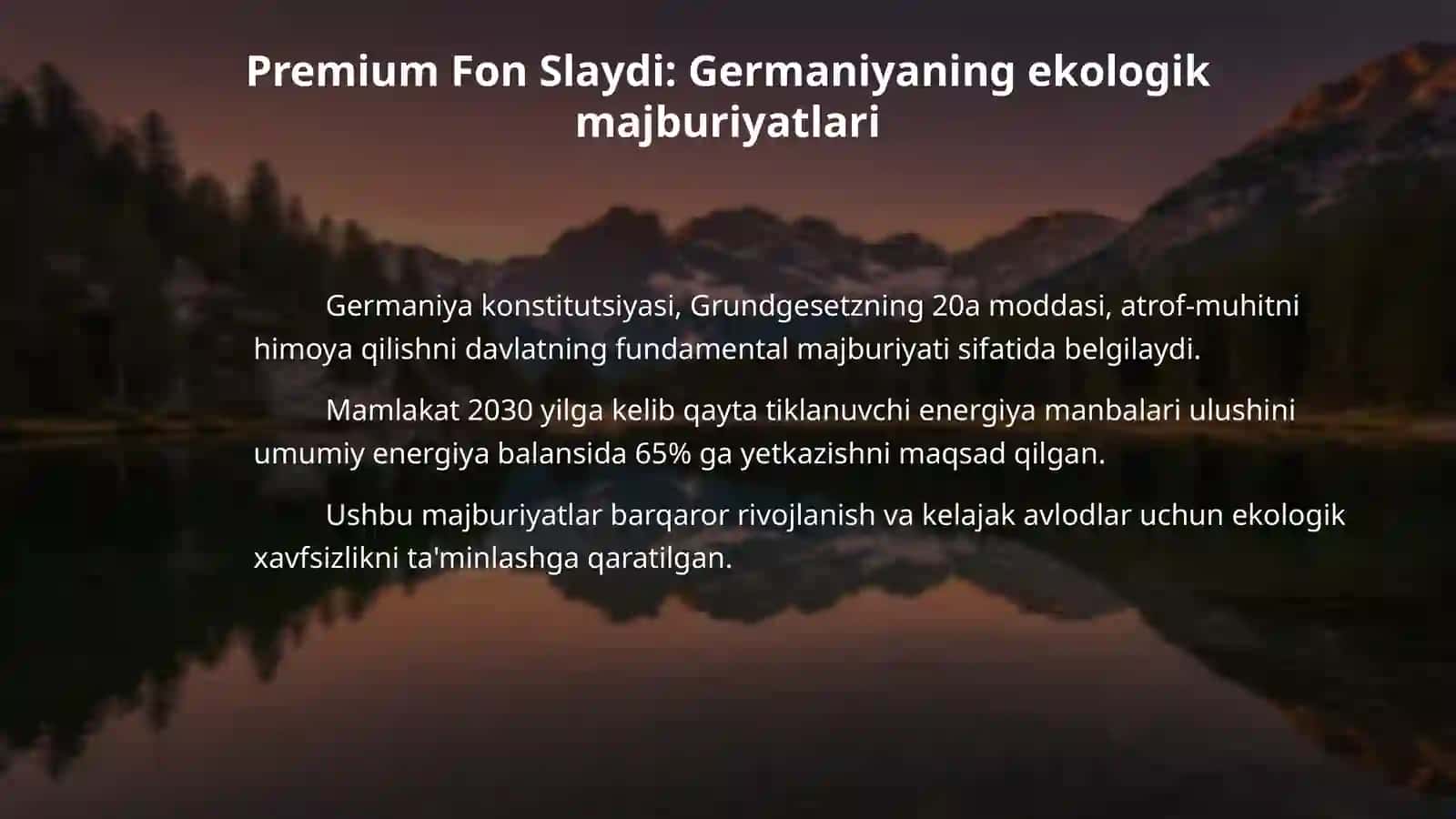 Fuqarolarni himoya qilish va atrof-muhitni muhofaza qilish tizimi. (Biror bir davlat tanlaysiz faqat O’zbekiston bo’lmasin.) 4
