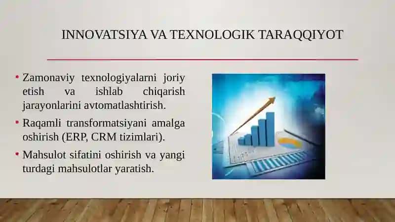 Iqtisodiyotning raqobatbardoshligini oshirish sharoitida sanoat korxonalarining moliyaviy barqarorligini taʼminlash yoʻnalishlari. 4