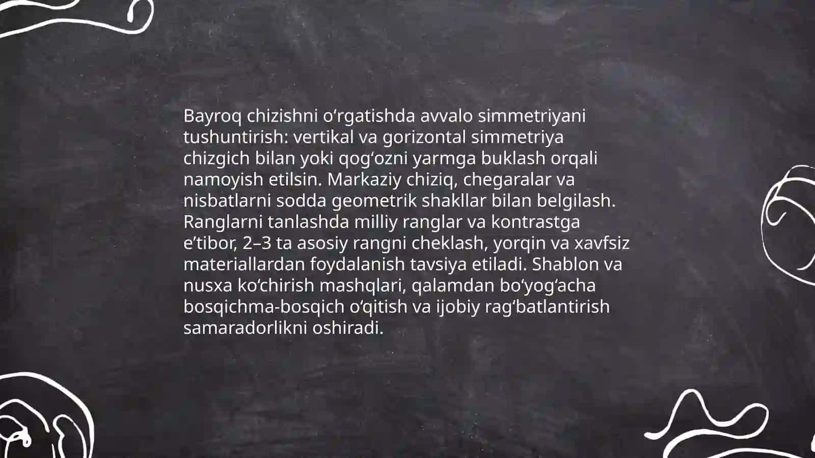 Daraxt, bayroq, uy rasmi chizish 4