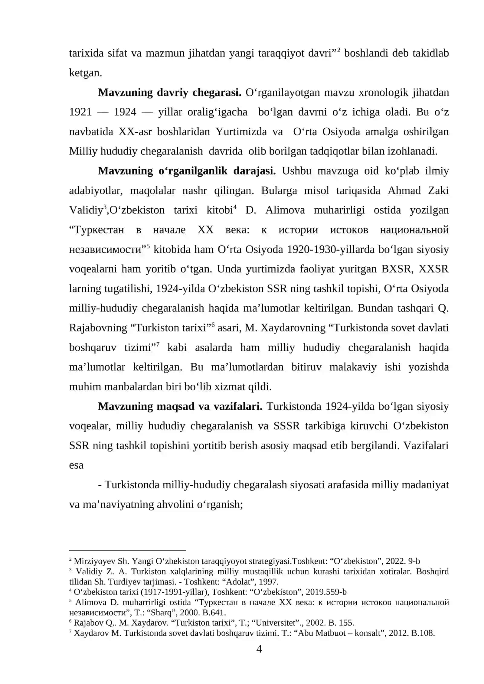 O‘RGANILAYOTGAN MAMLAKAT TARIXI ( MARKAZIY OSIYO XALQLARI TARIXI) FANIDAN KURS ISHI 4