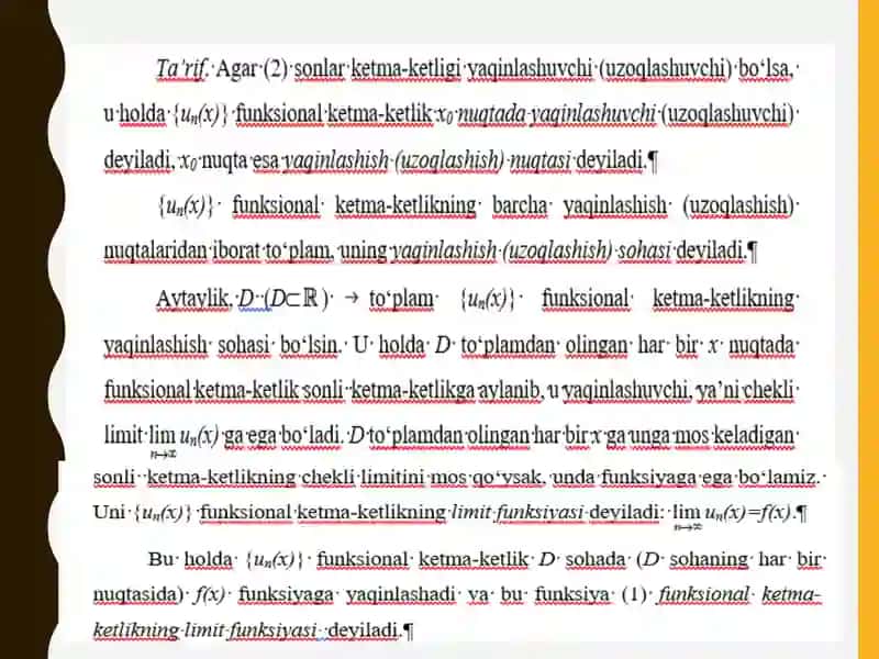 Funktsional ketma-ketlik va uni limiti 4
