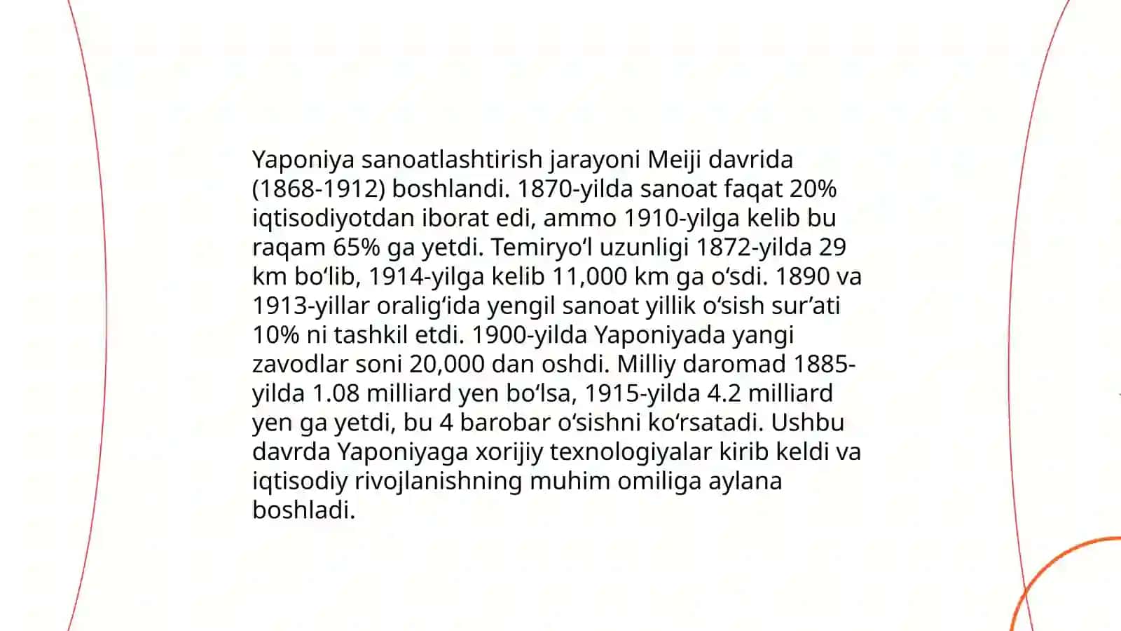 Zamonaviy Yaponiyaning paydo bo‘lishi 1868-1919 yillar 4