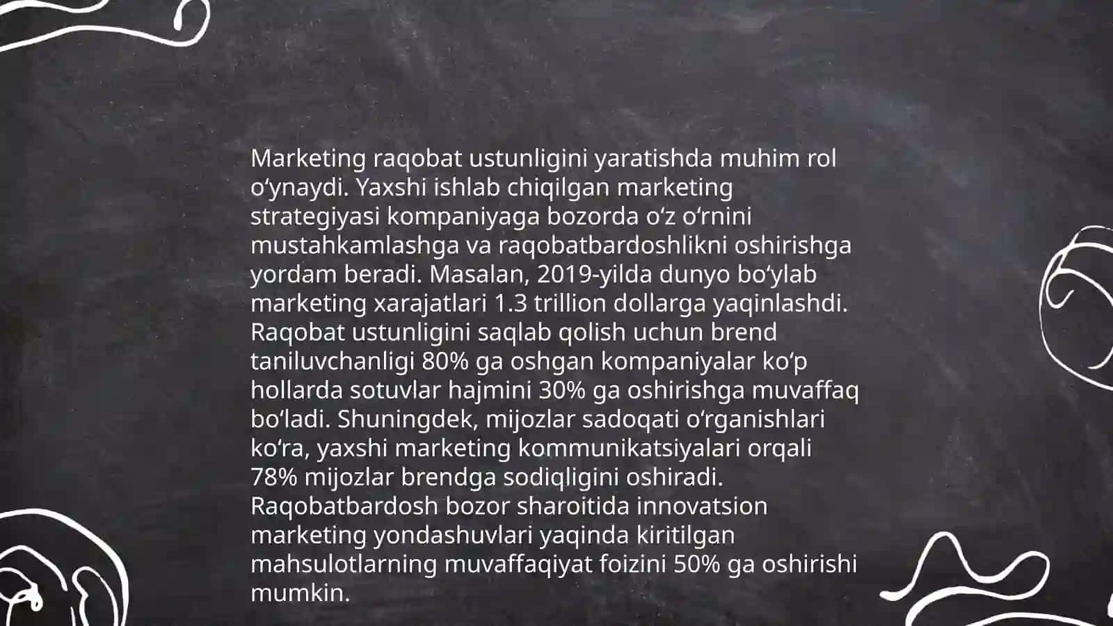 Kompaniyaning strategik boshqaruvida marketingning ahamiyati 4