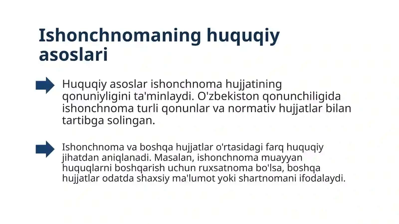 Ishonchnoma va uning shakllari 4