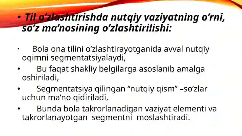 SHOHSANAMNING ONA TILI O’QITISH METODIKASI 4