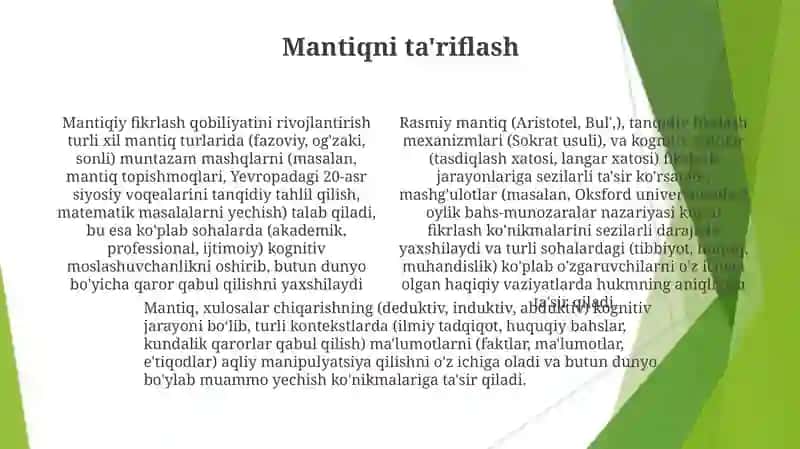 Fazoda mòljal olish qobiliyatini shakllantirish 4