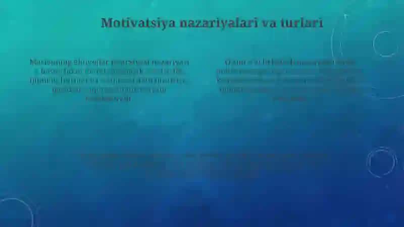 Faoliyat turlari va motivatsiya mohiyati 4