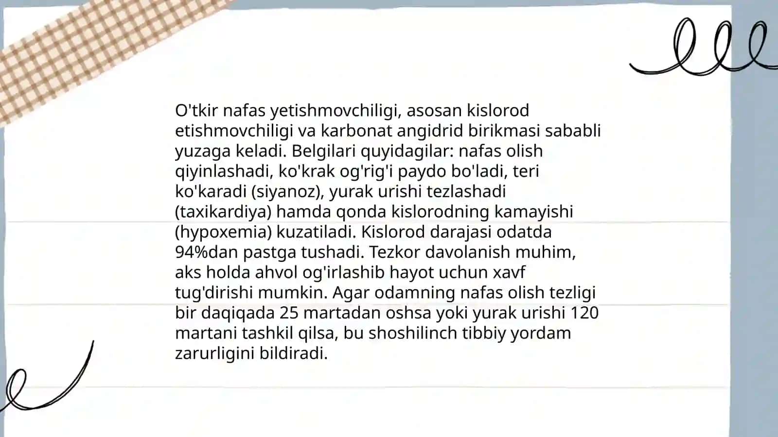 O'tkir va surunkali nafas yetishmovchiligi 4