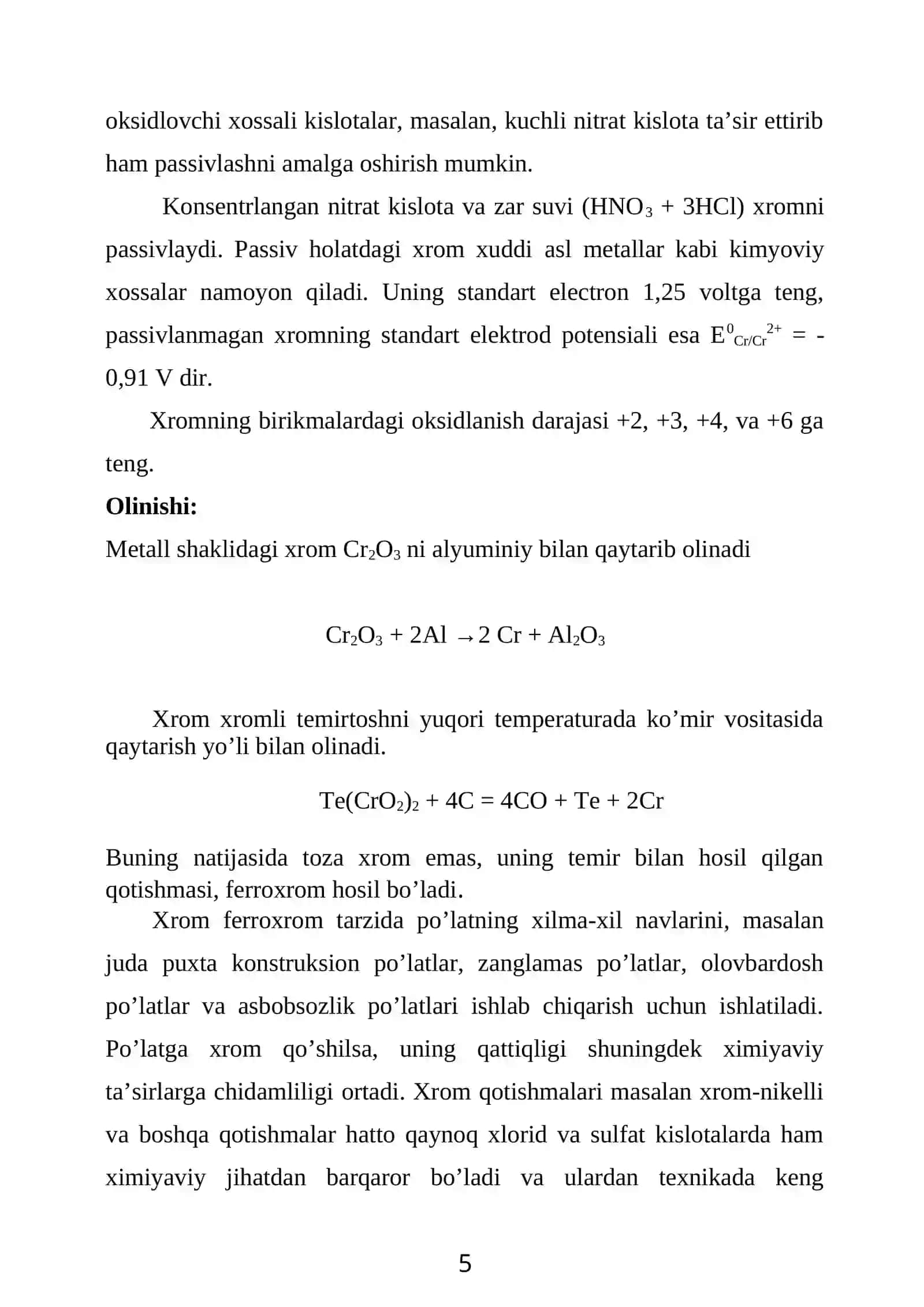 Xrom, molibden, volfram 4
