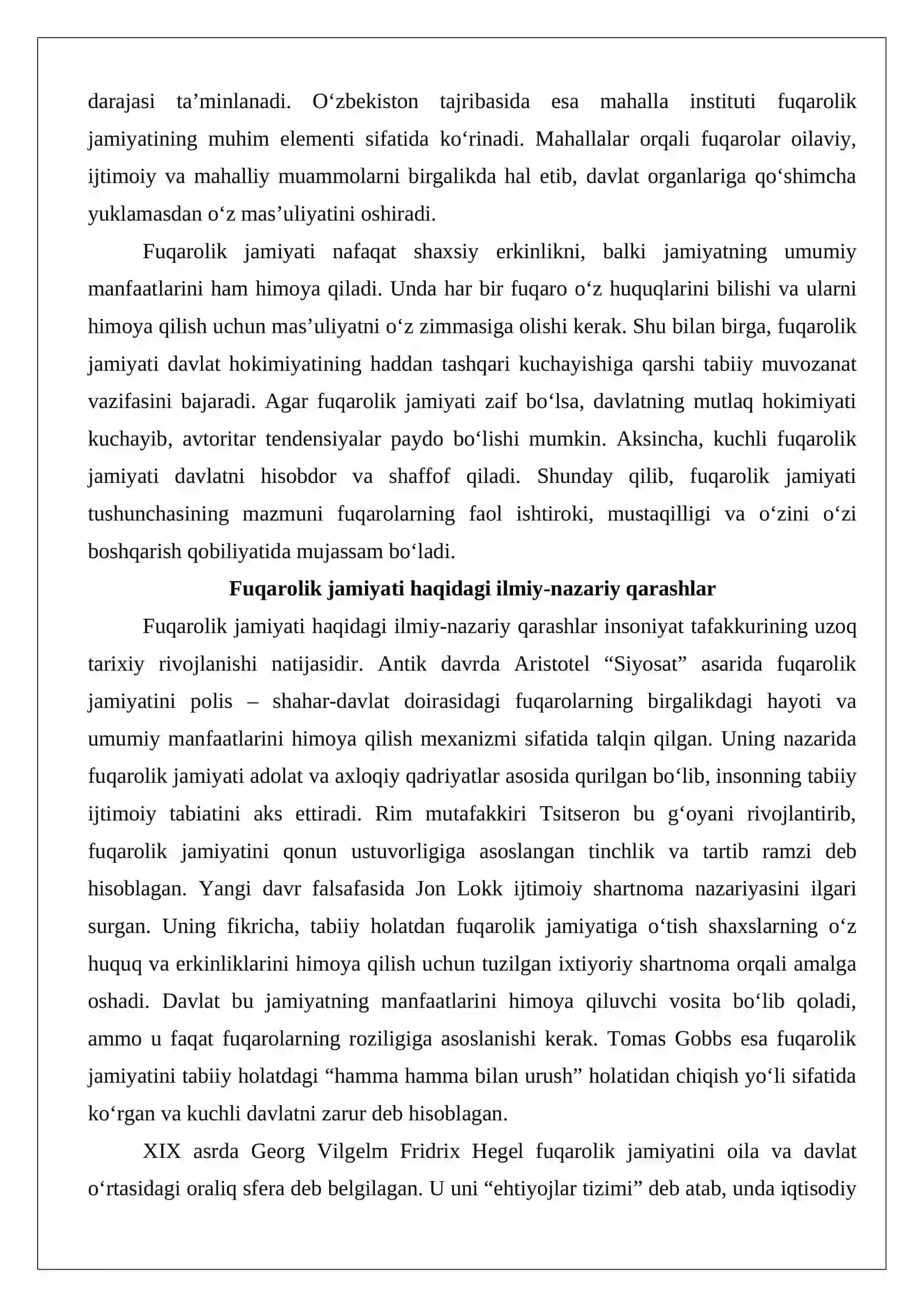 Fuqarolik jamiyati tushunchasi va belgilari 4